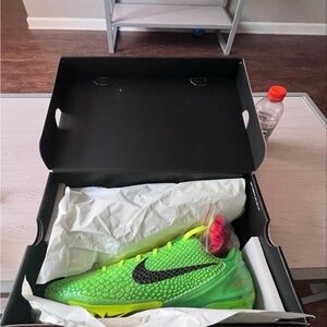 Nike Kids Neon Green Sneakers with Black Swoosh